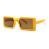 Kids Size Square Rectangle Thin Plastic Mod Fashion Minimal Sunglasses