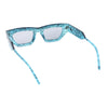 Womens Refined Urbane Thick Plastic Rectangle Cat Eye Sunglasses