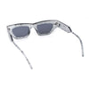 Womens Refined Urbane Thick Plastic Rectangle Cat Eye Sunglasses