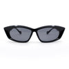 Womens Retro Sleek Beveled Thick Plastic Lustrous Squared Cat Eye Sunglasses