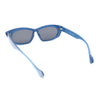 Womens Retro Sleek Beveled Thick Plastic Lustrous Squared Cat Eye Sunglasses
