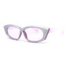 Womens Retro Sleek Beveled Thick Plastic Lustrous Squared Cat Eye Sunglasses