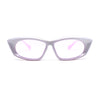 Womens Retro Sleek Beveled Thick Plastic Lustrous Squared Cat Eye Sunglasses