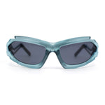 Trendy 90s Robotic Elaborate Mechanical Plastic Sport Sunglasses