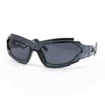 Trendy 90s Robotic Elaborate Mechanical Plastic Sport Sunglasses