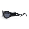 Trendy 90s Robotic Elaborate Mechanical Plastic Sport Sunglasses