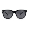 Polarized Fancy Gentlemans Horn Rim Sleek Plastic Rectangle Sunglasses