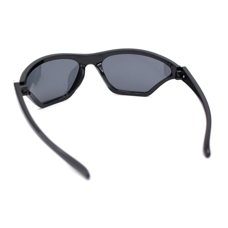 Womens 90s Sport Fashion Triangular Shape Wrap Plastic Sunglasses