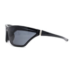 Womens 90s Sport Fashion Triangular Shape Wrap Plastic Sunglasses