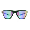 Womens 90s Sport Fashion Triangular Shape Wrap Plastic Sunglasses