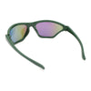 Womens 90s Sport Fashion Triangular Shape Wrap Plastic Sunglasses