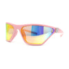 Womens 90s Sport Fashion Triangular Shape Wrap Plastic Sunglasses