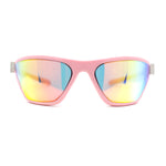 Womens 90s Sport Fashion Triangular Shape Wrap Plastic Sunglasses