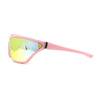 Womens 90s Sport Fashion Triangular Shape Wrap Plastic Sunglasses