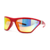 Womens 90s Sport Fashion Triangular Shape Wrap Plastic Sunglasses