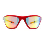 Womens 90s Sport Fashion Triangular Shape Wrap Plastic Sunglasses