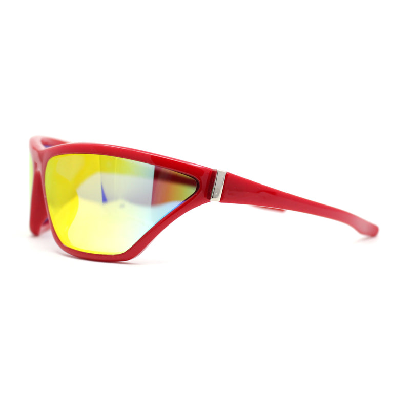 Womens 90s Sport Fashion Triangular Shape Wrap Plastic Sunglasses