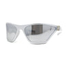 Womens 90s Sport Fashion Triangular Shape Wrap Plastic Sunglasses