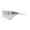 Womens 90s Sport Fashion Triangular Shape Wrap Plastic Sunglasses