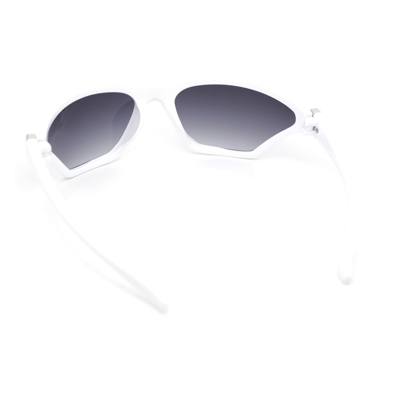 Womens 90s Sport Fashion Triangular Shape Wrap Plastic Sunglasses