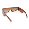 Womens Exaggerated Thick Temple Mod Narrow Rectangle Plastic Sunglasses