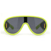 Retro Side Visor Lens Arm Plastic Shield Racer Oversized Sunglasses