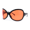 Womens Large Oversized Dragonfly Shape Wrap Plastic Fashion Sunglasses