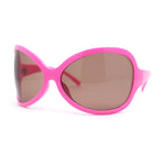 Womens Large Oversized Dragonfly Shape Wrap Plastic Fashion Sunglasses