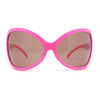 Womens Large Oversized Dragonfly Shape Wrap Plastic Fashion Sunglasses