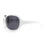 Womens Large Oversized Dragonfly Shape Wrap Plastic Fashion Sunglasses