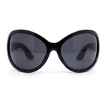 Oversized Dragonfly Large Round Butterfly Plastic Minimal Sunglasses