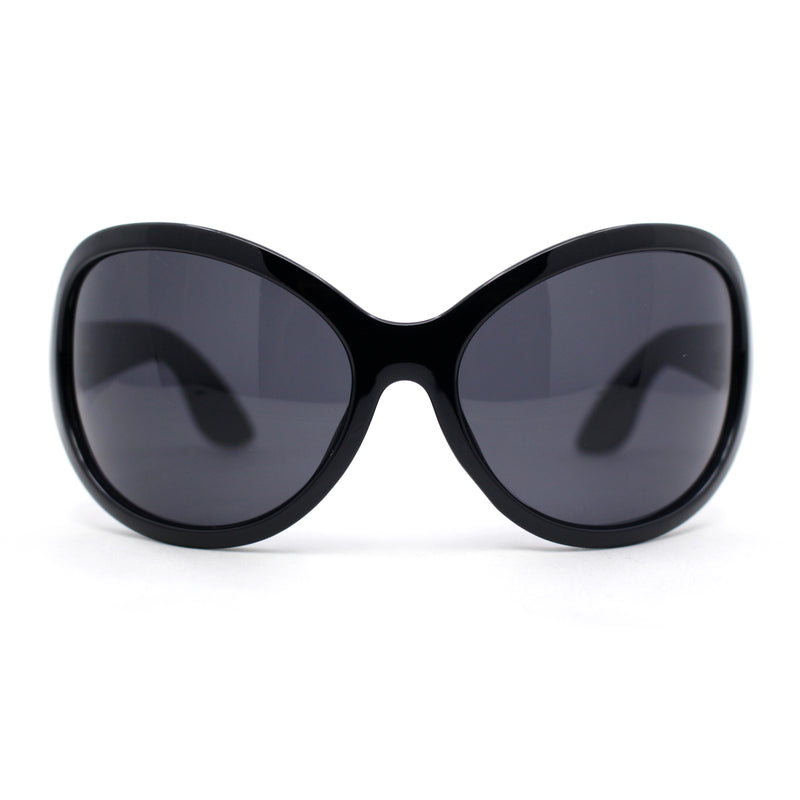 Oversized Dragonfly Large Round Butterfly Plastic Minimal Sunglasses