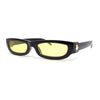 Mod Narrow Rectangular Luxury 20s Cat Eye Plastic Sunglasses