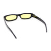 Mod Narrow Rectangular Luxury 20s Cat Eye Plastic Sunglasses