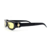 Mod Narrow Rectangular Luxury 20s Cat Eye Plastic Sunglasses