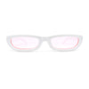 Mod Narrow Rectangular Luxury 20s Cat Eye Plastic Sunglasses