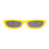 Mod Narrow Rectangular Luxury 20s Cat Eye Plastic Sunglasses