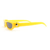 Mod Narrow Rectangular Luxury 20s Cat Eye Plastic Sunglasses