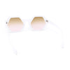 Womens Retro Chic Octagonal Plastic Mod Fashion Sunglasses