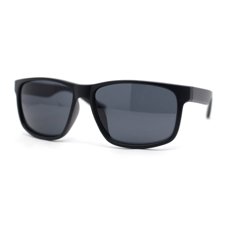 Classic Mens Sport Horn Rim Plastic Rectangular Sunglasses