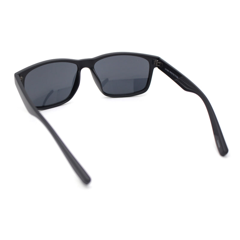Classic Mens Sport Horn Rim Plastic Rectangular Sunglasses
