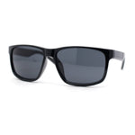 Classic Mens Sport Horn Rim Plastic Rectangular Sunglasses