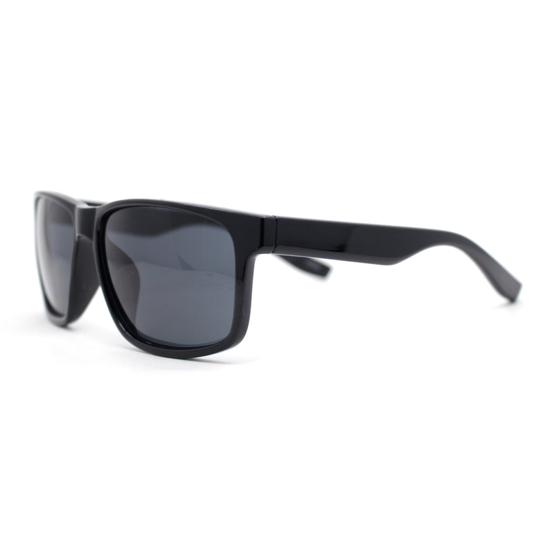 Classic Mens Sport Horn Rim Plastic Rectangular Sunglasses