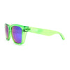 Kush Color Mirror Mens Sport Horn Rim Rectangle Plastic Sunglasses