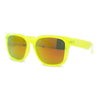 Kush Color Mirror Mens Sport Horn Rim Rectangle Plastic Sunglasses