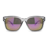 Kush Color Mirror Mens Sport Horn Rim Rectangle Plastic Sunglasses