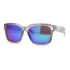 Kush Color Mirror Mens Sport Horn Rim Rectangle Plastic Sunglasses