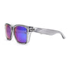 Kush Color Mirror Mens Sport Horn Rim Rectangle Plastic Sunglasses