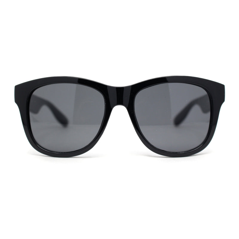 Kush Dark Mens Round Horn Rim Sport Plastic Retro Sunglasses