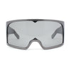 XL Oversized Shield Rectangle Super Thick Temple Plastic Sport Sunglasses